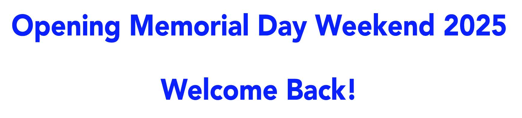 2025 welcome back